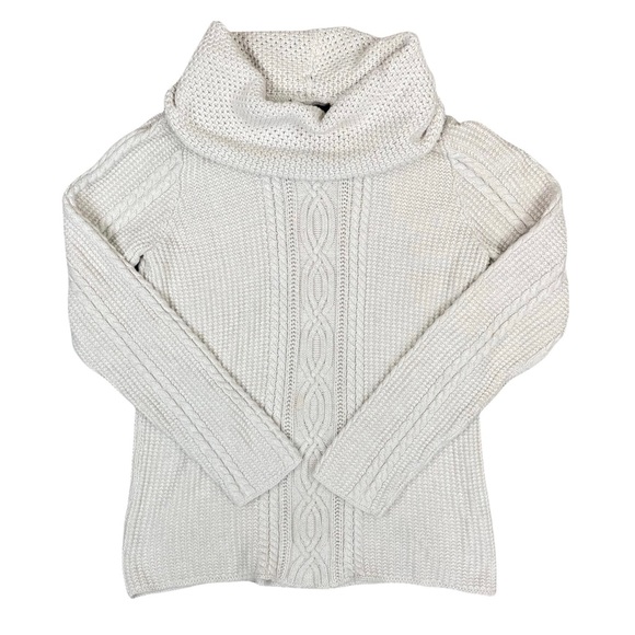 Jeanne Pierre Oatmeal Cowlneck Sweater - Picture 1 of 4